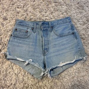 Levi's Light Blue Jean Shorts